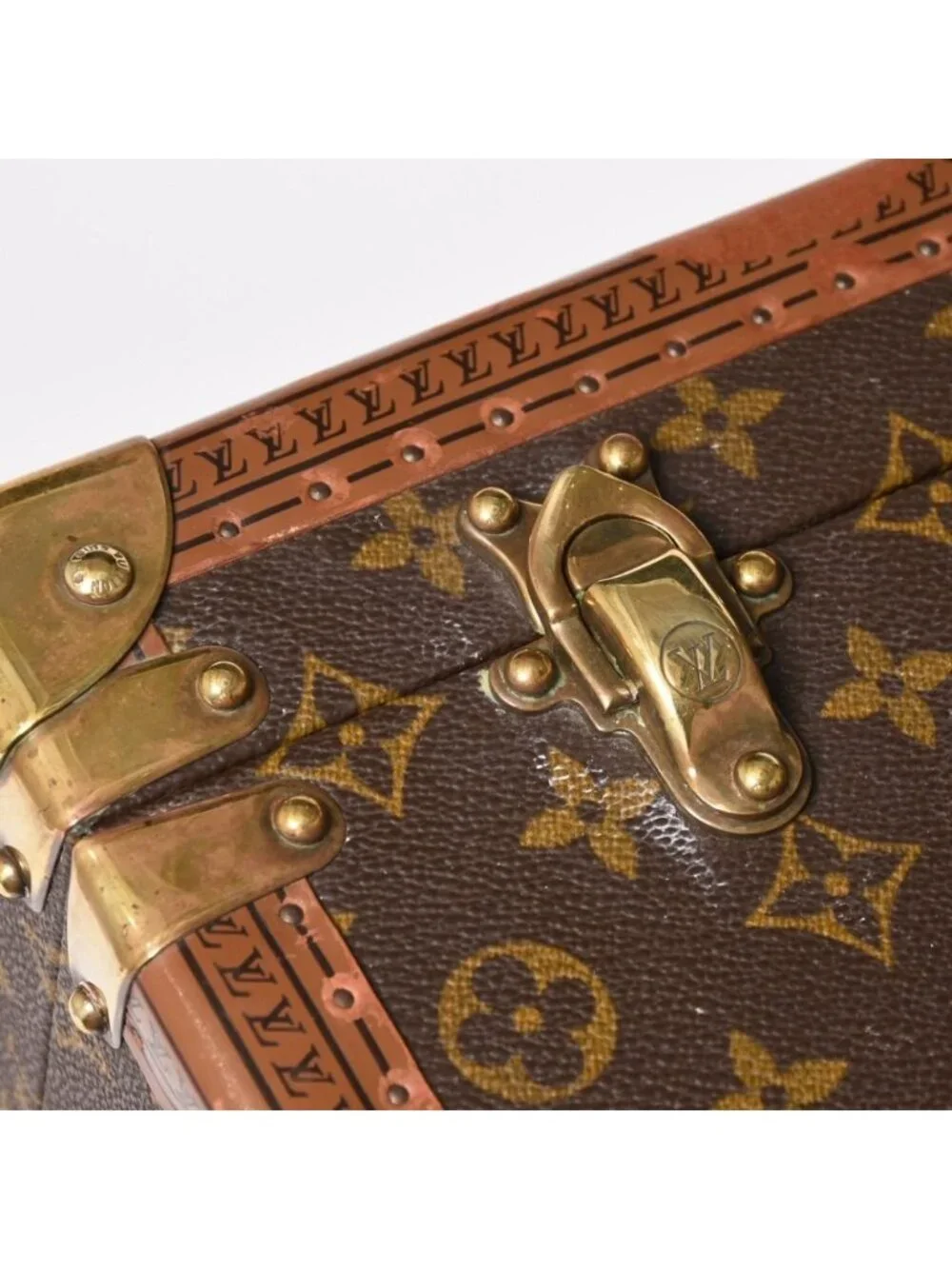 Louis Vuitton Alzer 55 Trunk Case Hard Monogram Leather
